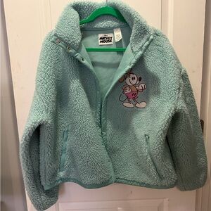 Mickey Mouse Mint Sherpa Jacket Disney